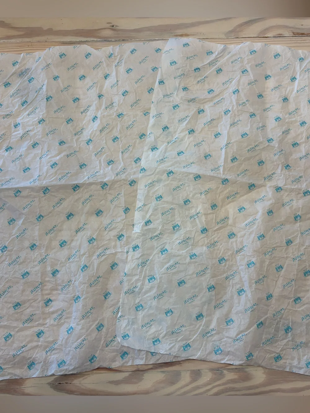 JellyCat London Logo Tissue Paper Gift Wrap 2 Pieces Sheets